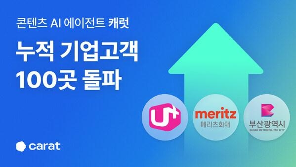 [PRNewswire] AI 콘텐츠 플랫폼 '캐럿', 기업고객 100곳 돌파