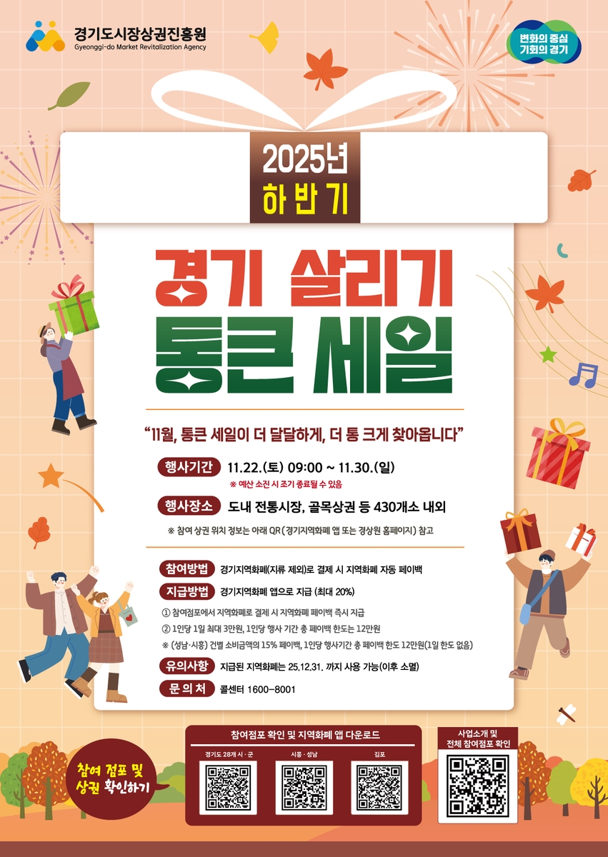 과천시, '2025년 하반기 경기 살리기 통큰 세일' 전 상점가 참여