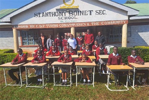 광주시교육청, 아프리카 케냐 학교에 책걸상 기증