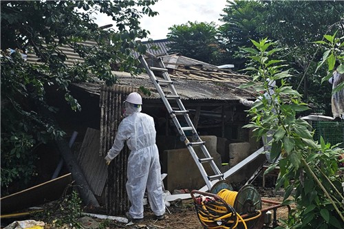 산청군, 노후 슬레이트 철거지원…주민 건강·주거 안전강화