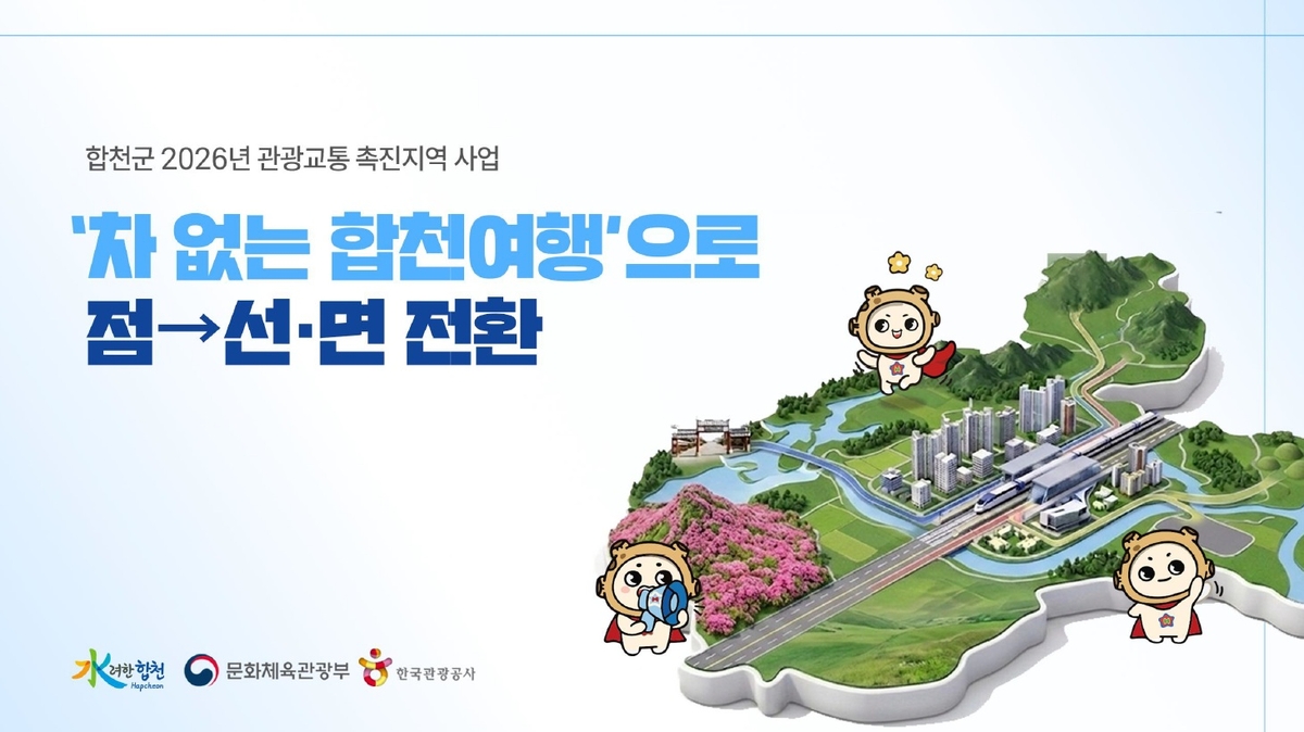합천군, 관광교통 촉진 지역 공모사업 최종 선정