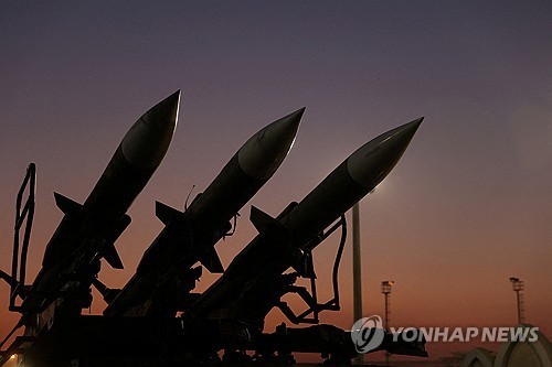 이란혁명수비대(IRGC) 우주항공 박물관에 전시된 미사일