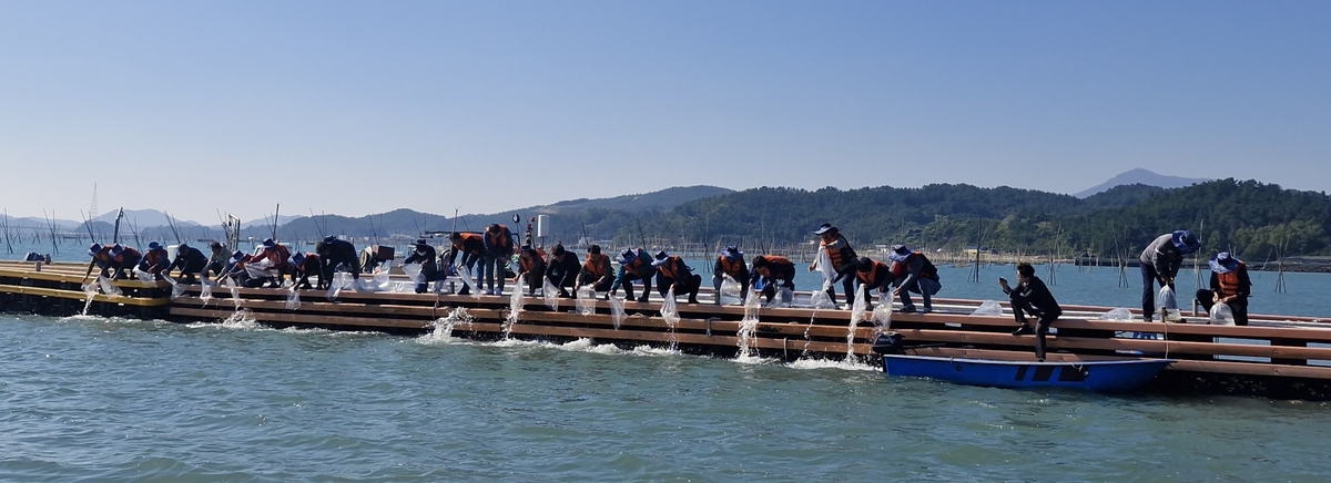 전남도, 수산종자 1천 730만마리 방류로 어민소득 증대한다