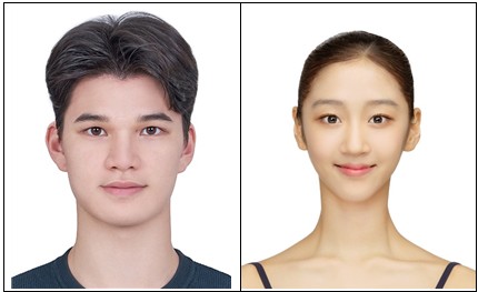 발레리노 성재승(좌), 발레리나 인지영