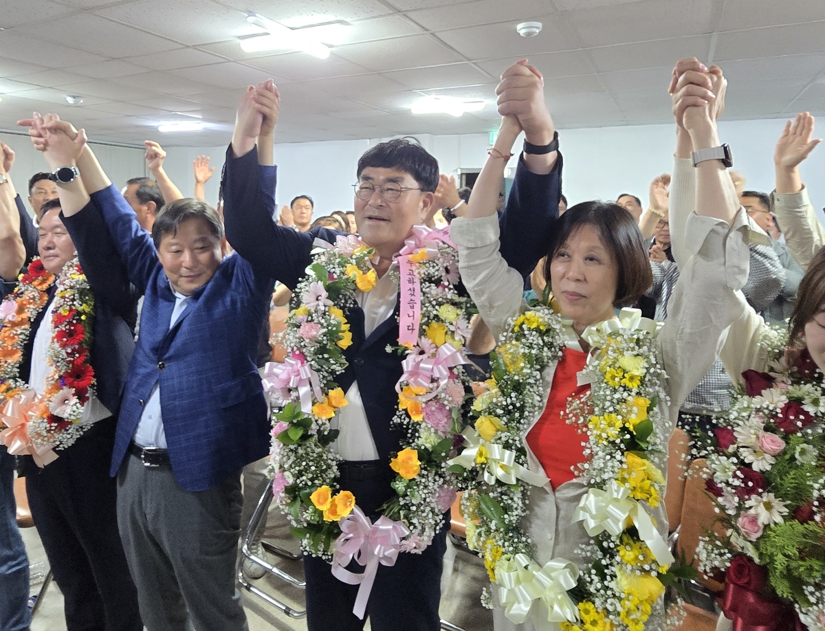 재선에 성공한 박상수 시장