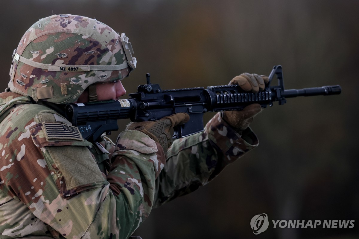 독일에서 나토 연합훈련 중인 미군 장병
