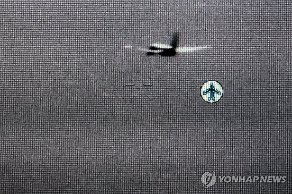 전술상황전시기에 표시된 미 해군 P-8