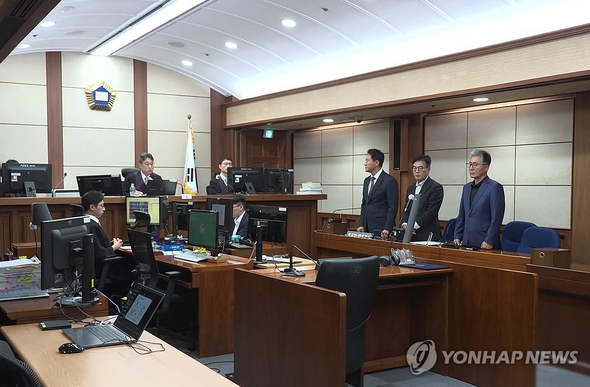 공판 참석한 오세훈 서울시장