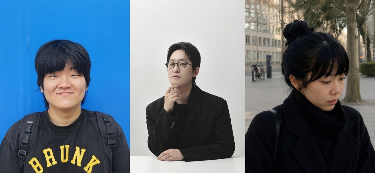 2026 문학동네신인상 수상자 이수환(왼쪽부터)·김동욱·권은미