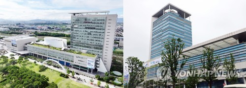 전남광주통합특별시 광주(왼쪽)·무안 청사