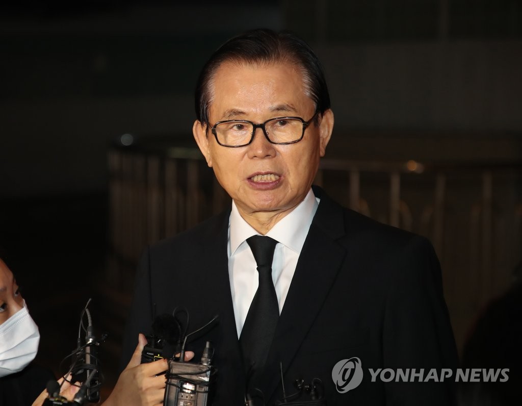 2021년 박철언 전 장관의 모습. 