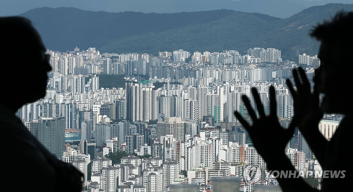 서울 시내 아파트 밀집 지역 모습
