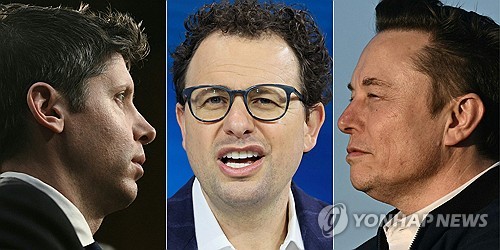 샘 올트먼 오픈AI CEO, 다리오 아모데이 앤트로픽 CEO, 일론 머스크 xAI CEO