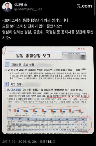 이재명 대통령 X 
