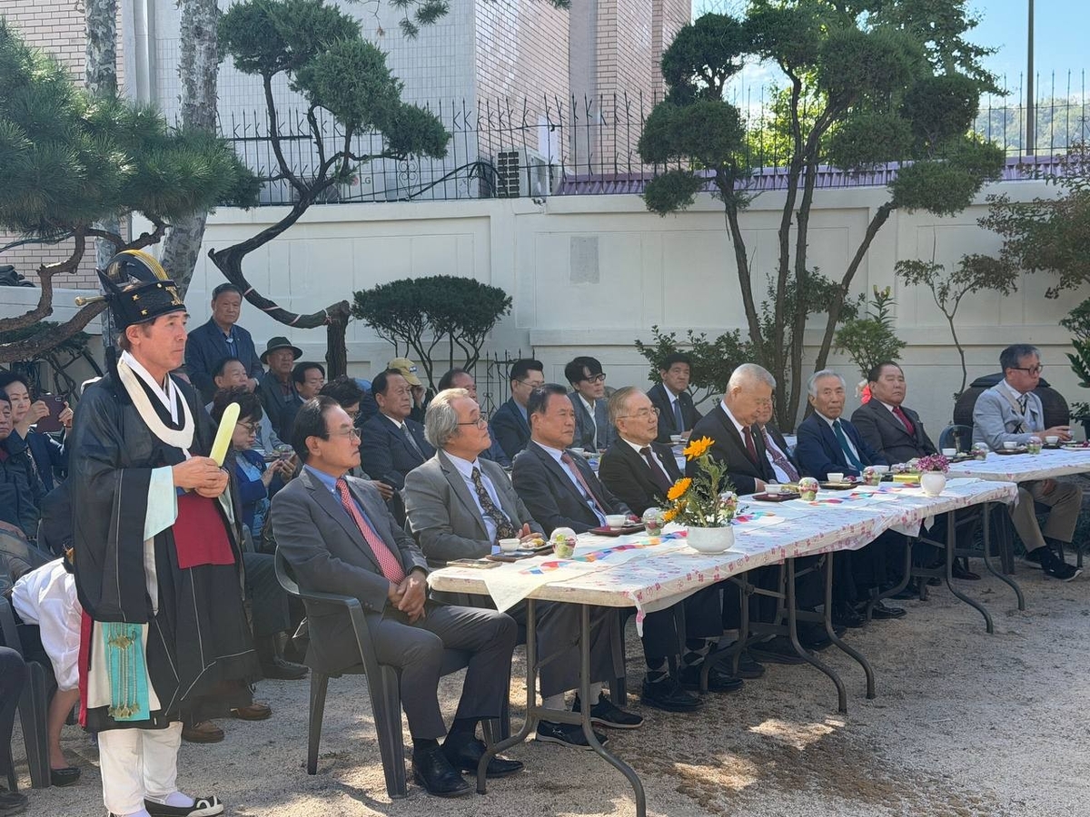 세종대왕 동상 제막식