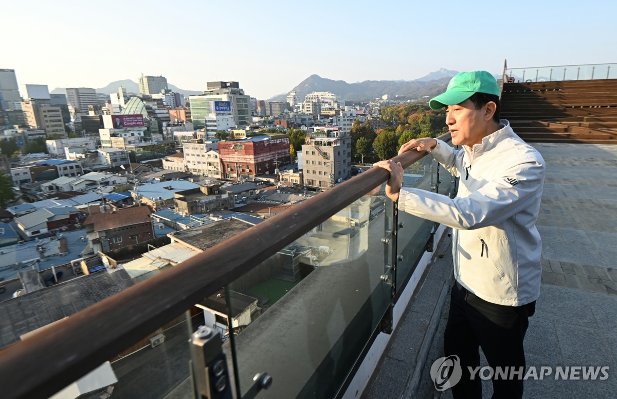 오세훈 시장, 세운4구역 재개발 관련 현장 브리핑