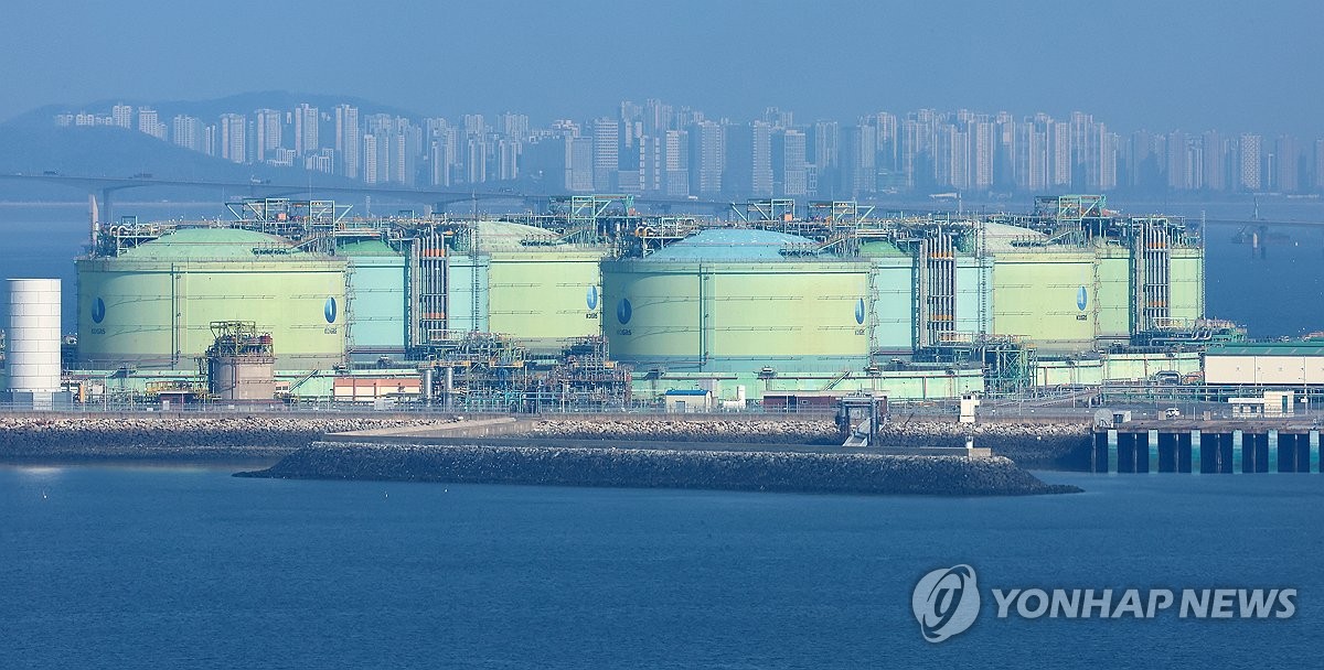 인천 연수구 송도 한국가스공사 인천 생산기지 내 LNG 저장탱크