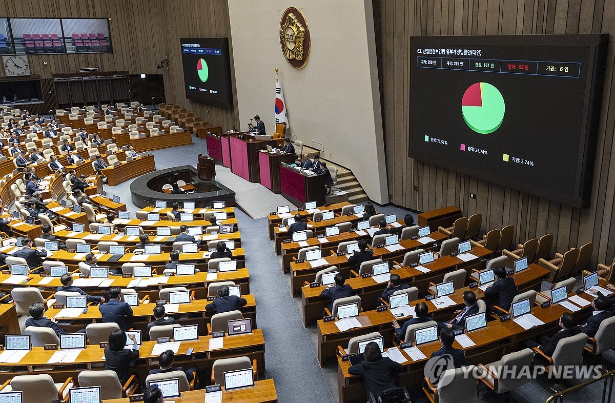 산업안전보건법 개정안 국회 본회의 통과