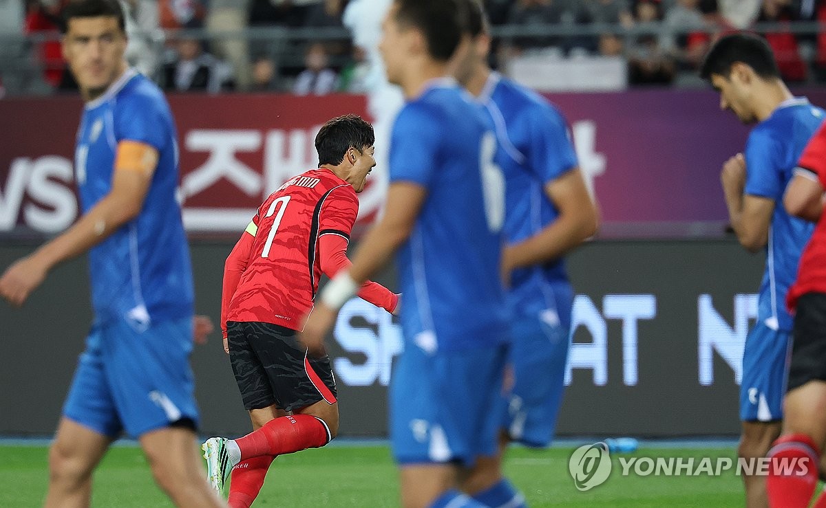 A매치 최다 59호 골 넣는 손흥민